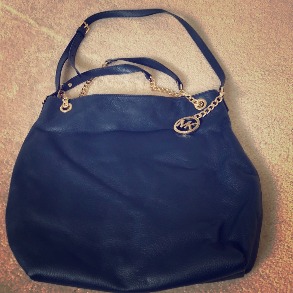 Michael Kors navy shoulder bag